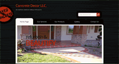 Desktop Screenshot of concretedecorllc.com